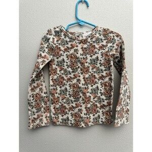 Little Lass Floral Long Sleeve Thermal Shirt Size 5